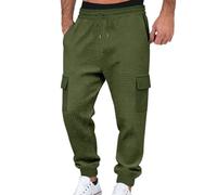Pantalons pour Hommes Beige Escalade Classique Doublé Confort Poule Français Carrot Cargos Élégant Long Velo Nombril Boutonnée Impermeable Ou Similicuir Grandes M