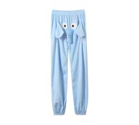 Pantalons pour Hommes Un Éléphant Drôle Short De Nouveauté Humoristiques Prank pour Hommes Pantalon sur Le Thème des Animaux L'Éléphant Sonnera Un Pantalon Pantalon Pyjama Homme Coton (Blue, XL)
