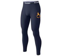 Pantalons thermiques pour homme onvallaria avec doublure en polaire, Long Johns à compression, couche de base athlétique, pour temps froid, 1, 2, 4 pièces, bleu, Taille M