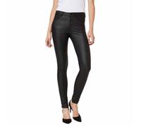 Vero Moda Seven Normal Waist Smooth Coated Jeans Noir S / 30 Femme