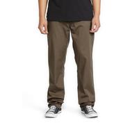 Volcom - Pantalon chino - Frickin Modern Stret Mushroom pour Homme en Coton - Taille 32 - Marron Marron 32
