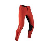 Pantalons VTT Femme LEATT Gravity 4.0 Rouge LAVA Légers Respirants 500D YKK