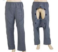 Pantalons Zipper Patient Vêtements Soins Aux Patient, Pleine Ouverture Pantalon de Soins aux Patients, Vêtements de Patients Couchés Fracturés Handicapés