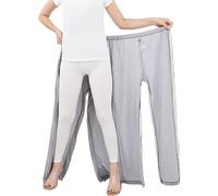 Pantalons Zipper Patient Vêtements Soins Aux Patients, Pantalons D'incontinence, Vêtements pour Patients Chirurgicaux âgés Handicapés, Facile à Porter et à Enlever, Gris