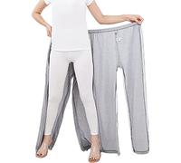 Pantalons Zipper Patient Vêtements Soins Aux Patients, Vêtements Pour Handicapes/Fracture/Patients Alités/Patients âgés/Chirurgie, Pantalon Incontinence, Pantalon Soin Pour Une Utilisation, (Color:XL)