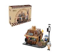 PANTASY 80Retros Axial Coffee Shop Kit de construction - Modèle de café inspiré du clavier mécanique avec fonction d'impression - Figurines et accessoires - Kit de collection créatif pour adultes