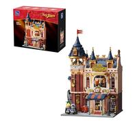 PANTASY Boutique de jouets pour adultes - Château européen modulaire - Design Street Scene - Architecture de collection avec scène de casse-noisette, arcade, balcon, aire de jeu sur le toit et
