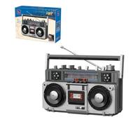 PANTASY Kit de construction Boombox rétro, modèle de lecteur de cassette vintage