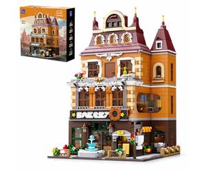 PANTASY Kit de Construction de Boulangerie européenne - Kit de Construction Historique pour Adultes et Adolescents, Comprenant Une Boulangerie, Une Salle de Sport, des Quartiers d'habitation et Un