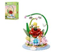 PANTASY Le Petit Prince Briques de Construction Planète Rose, Présentoir de Diorama pour Adulte, Kit de collection avec rose et renard