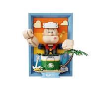 PANTASY Popeye Ensemble de Blocs de Construction d'art 3D à Effet Exclusif - Scènes Uniques - Kit de Construction articulé articulé - Design créatif - Construire, créer, Jouer - Kit de Construction