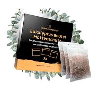 Panteer® Sachets Parfumés à l'eucalyptus - Paquet de 3- Protection Antimites Pour Garde-robe - Combat Les Mites Des Vêtements - Nouvelle Alternative Aux Boules à Mites, Pièges à Mites, Spray Antimites
