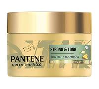 Pantene Miracles Strong & Long Masque capillaire à la kératine avec bambou et biotine aide à réduire la perte de cheveux. Traitement capillaire revitalisant en profondeur pour cheveux abîmés, 160 ml