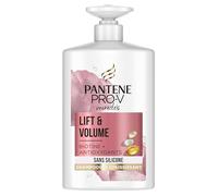 PANTENE Shampooing Épaississant Biotine et Eau de Rose, Lift & Volume 1000 ml