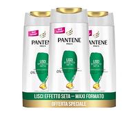 Pantene Pro-V Shampooing Effet Soyeux pour Cheveux Lisses Apporte douceur et contrôle de l'effet frisottis 3 x 675 ml