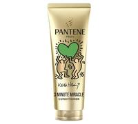 Pantene Pro-V x Keith Haring Art Collection Lisse & Soyeux Après-shampoing 3 Minute Miracle 220ml pour Cheveux Frisés et Secs, Aide à Lisser et Régénérer les Cheveux, À l'Acide Hyaluronique