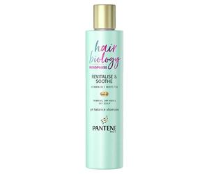 Pantene Revitalize & Soothe Shampooing épaississant pour cheveux secs et cuir chevelu Aide à densifier les cheveux clairsemés, vitamine B3 et thé blanc 250 ml