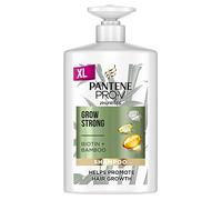 Pantene Shampoing Grow Strong Biotine et Bambou | Aide Á Réduire La Chute De Cheveux Et Favorise Leur Pousse |Pour Cheveux Secs Et Abimés | Collection Pro- V Miracles | Bouteille XL Avec Pompe, 1 L