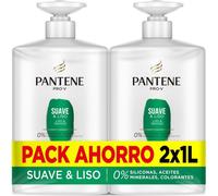 Pantene Soft And Smooth Shampooing Lot 2 X 1000 Ml