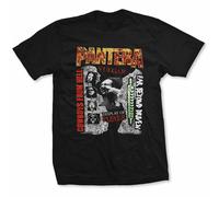Pantera '3 Albums' (Noir) T-Shirt - NOUVEAU ET OFFICIEL