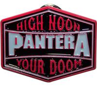 Pantera - Badge "High Noon Your Doom" - Epingle en acier inoxydable RO13900 (Taille unique) (Rouge/Noir/Blanc)