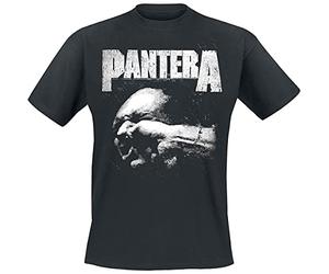 Pantera Double Vulgar Homme T-Shirt Manches Courtes Noir XL 100% Coton Regular/Coupe Standard