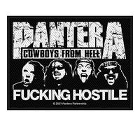 Pantera - Écusson FUCKING HOSTILE (Taille unique) (Noir/Blanc)