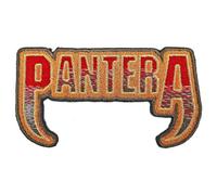 Rock Off officially licensed products Pantera Fangs Logo Woven Patch Size Accessory Size