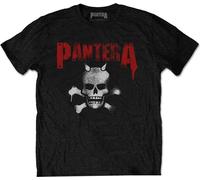 Pantera - "Horned Skull" T-Shirt Imprimé au dos pour homme/femme Unie RO7837 (S) (Noir)