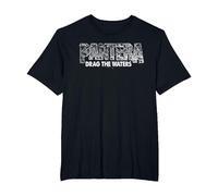 Pantera Logo Officiel en Peau de Serpent Drag The Waters T-Shirt, Homme Grandes Tailles, Noir, 2X Tall
