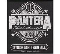 Pantera Stronger Than All Patch Noir Sous Licence Officielle Noir G