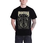 Pantera T Shirt Homme 101 Proof Skull band logo officiel nouveau Noir