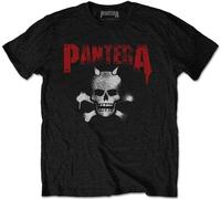 Pantera Tričko Horned Skull Stencil Uni Black 2XL