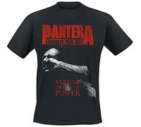 Pantera Vulgar Display of Power Homme T-Shirt Manches Courtes Noir 100% Coton Regular