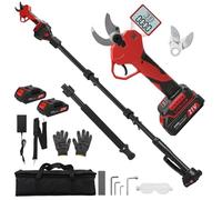 panthem Sécateur électrique sans fil 2 en 1 compatible avec Makita 18 V, portée maximale jusqu'à 4,1 m, ouverture de coupe de 45 mm, moteur sans balais avec 2 batteries de 2000 mAh