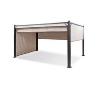 Pantheon Cortina pavillon avec auvent 3x4 m 4 parois latérales beige