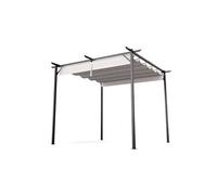 Blumfeldt Pergola Pantheon Robust 3x3 m – Toit polyester, armature acier thermolaqué, beige
