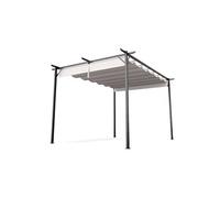 Pantheon Robust Pergola 3x4 m résistante aux intempéries acier thermolaqué Beige