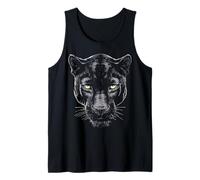 Panther Animal Lover Motif Léopard Noir Débardeur