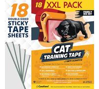 Panther Armor Protection Canape Chat Anti Griffe - Ruban Dissuasif Anti-Griffures pour Canapé 18 pièces - Protection Efficace Contre Les Rayures de Chat