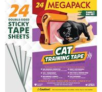 Panther Armor Protection Canape Chat Anti Griffe - Ruban Dissuasif Anti-Griffures pour Canapé 24 pièces - Protection Efficace Contre Les Rayures de Chat