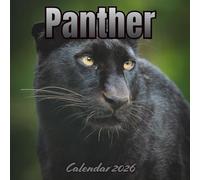 Panther Calendar 2026: 12 Months Organizer From January to December