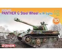 Panther G Acier Roue With Ir Sites Touristiques Réservoir 1:72 Plastique Model