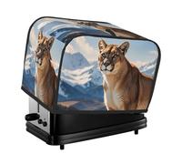 Panther Mountain Lion - Housse matelassée pour grille-pain à 2 tranches - Pour petit appareil électroménager - Avec poignée - Pour la maison, la table et la cuisine