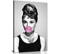 Panther Print Impression sur toile Audrey Hepburn Bubblegum Chewing Gum 45,7 x 30,5 cm