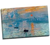 Panther Print - Impression sur toile Claude Monet Lever de soleil - Décoration murale - Grand format 76,2 x 50,8 cm