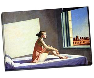Panther Print Impression sur toile d'Edward Hopper "Morning Sun" Grand art mural 76,2 x 50,8 cm