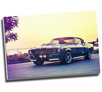 Panther Print Impression sur toile Ford Mustang GT500 Eleanor classique Décoration murale Grand format A1 76,2 x 50,8 cm