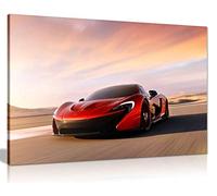 Panther Print Mclaren P1 Supercar Impression sur toile 24 x 16 cm