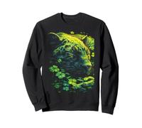 Panther Trèfle Forêt St Patrick Animal Forestcore Sweatshirt